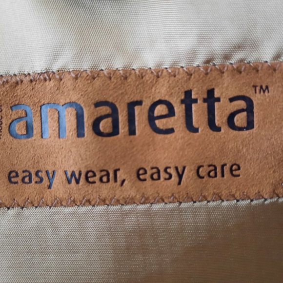 Carl Gross Tan Amaretta (suede like texture) 3-Button Sport Coat (40S) - Picture 6 of 7